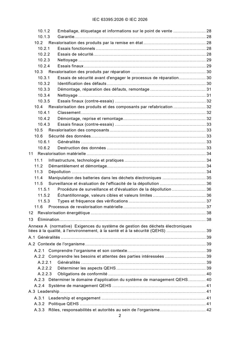 IEC 63395:2026 iec63395{ed1.0}fr - Gestion durable des déchets d'équipements électriques et électroniques (e-déchets) - Page 4 preview