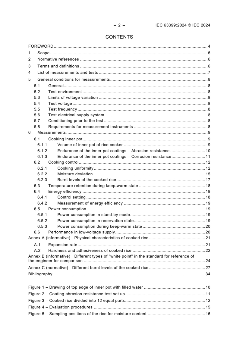 IEC 63399:2024 IEC 63399:2024 - Household and similar electrical rice cookers - Methods for measuring the performance
Released:10/3/2024 - Page 4 preview