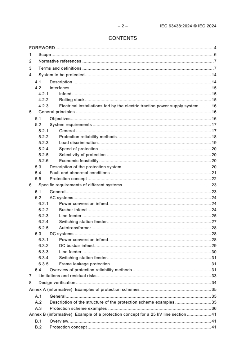 IEC 63438:2024 IEC 63438:2024 - Railway applications - Fixed installations - Protection principles for AC and DC electric traction power supply systems
Released:12/10/2024 - Page 4 preview