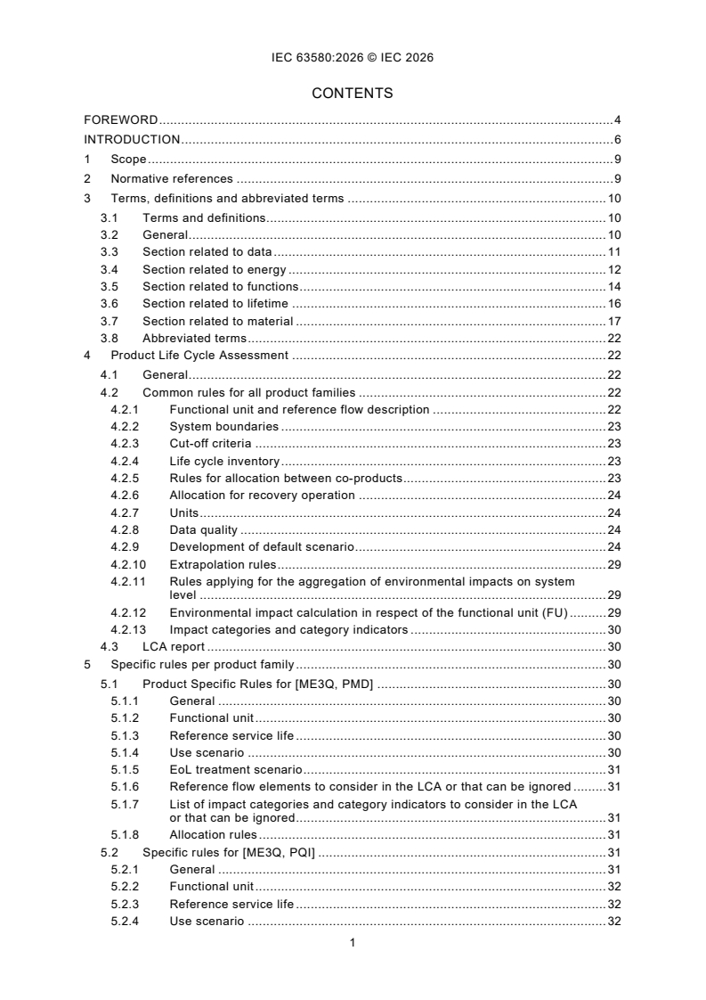 IEC 63580:2026 IEC 63580:2026 - Measuring equipment for electrical and electromagnetic quantities - Environmental aspects - Page 3 preview