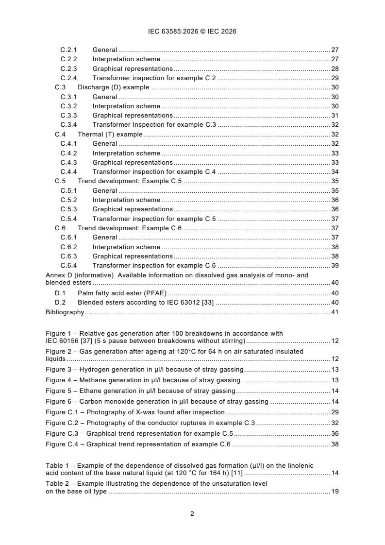 IEC 63585:2026 IEC 63585:2026 - Interpretation of dissolved gas analysis (DGA) in natural and synthetic esters - Page 4 preview