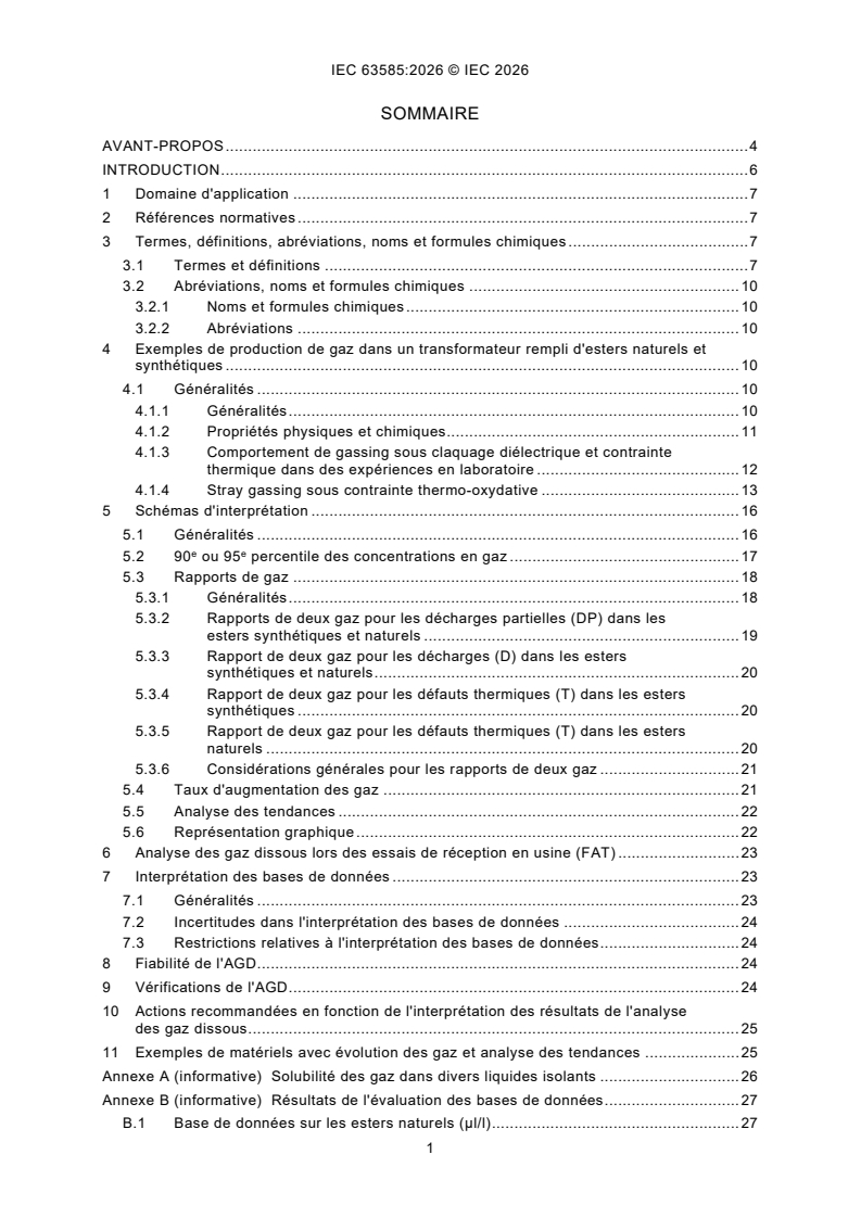 IEC 63585:2026 IEC 63585:2026 - Interprétation de l'analyse des gaz dissous dans les esters naturels et synthétiques - Page 3 preview