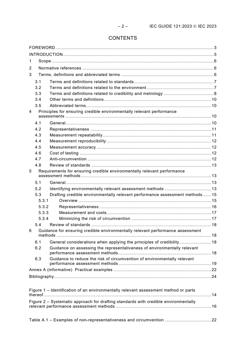 IEC GUIDE 121:2023 IEC GUIDE 121:2023 - Securing credible environmentally relevant performance assessment methods in standards/7/2023 - Page 4 preview