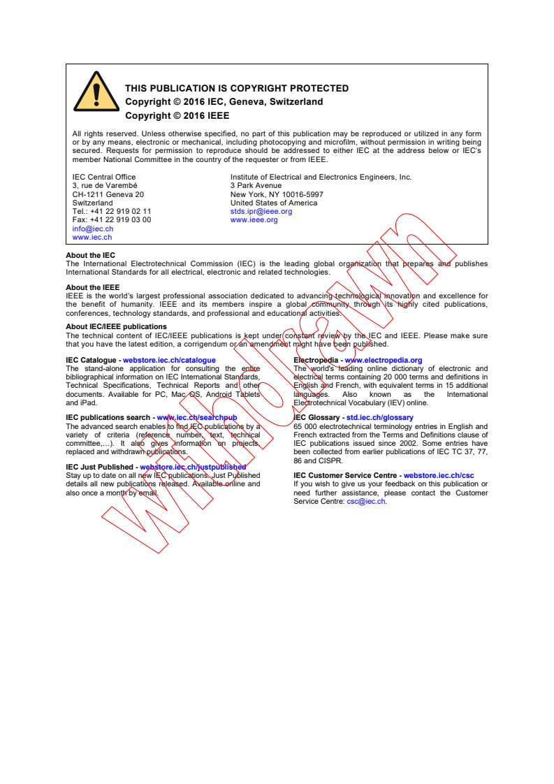 IEC/IEEE 62582-2:2011 IEC/IEEE 62582-2:2011+AMD1:2016 CSV - Nuclear power plants - Instrumentation and control important to safety - Electrical equipment condition monitoring methods - Part 2:Indenter modulus
Released:2/25/2016 - Page 2 preview