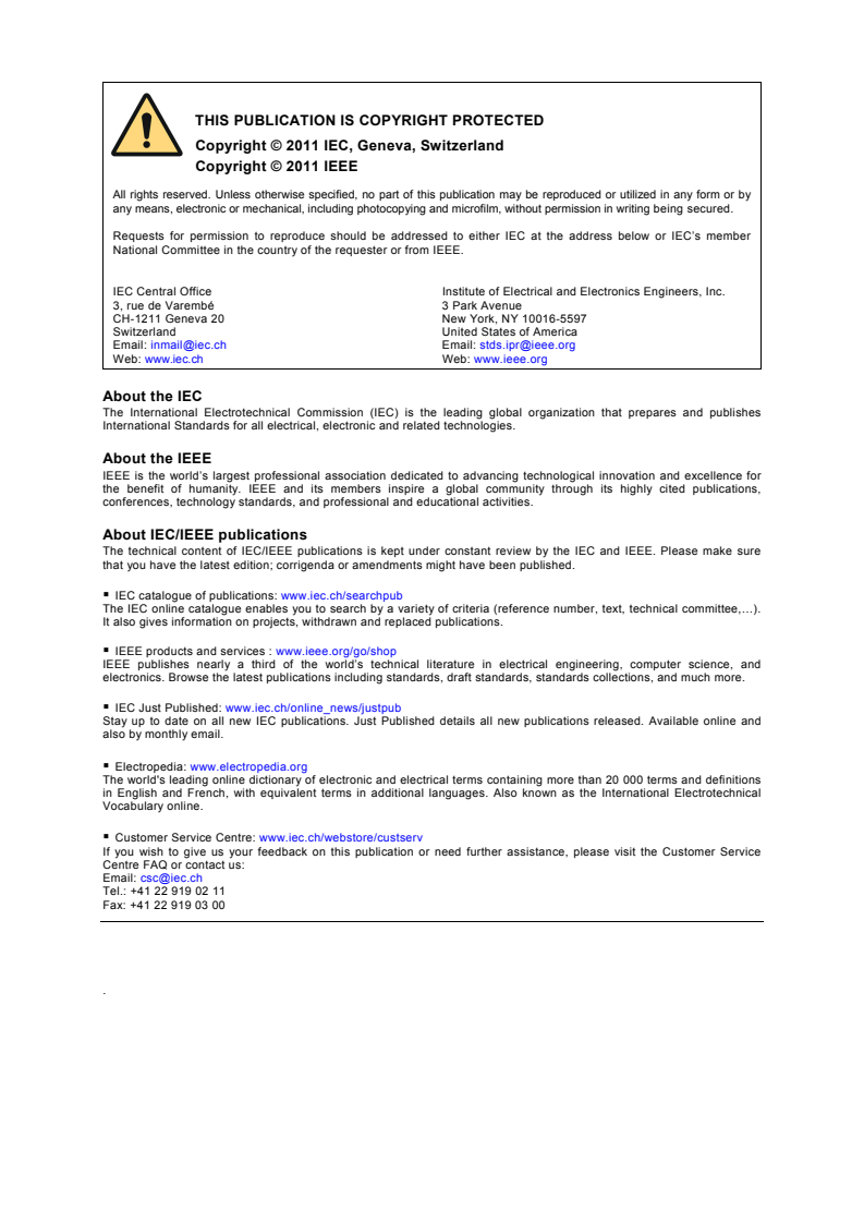 IEC/IEEE 62582-2:2011 IEC/IEEE 62582-2:2011 - Nuclear power plants - Instrumentation and control important to safety - Electrical equipment condition monitoring methods - Part 2: Indenter modulus
Released:8/31/2011 - Page 2 preview