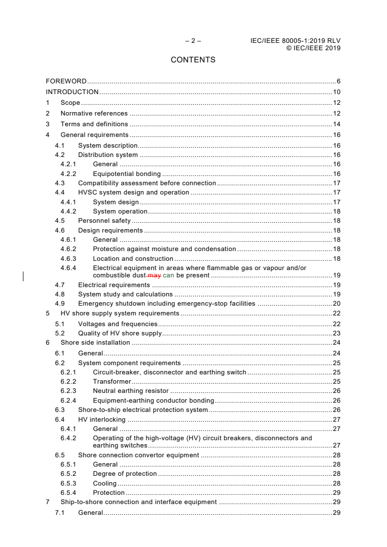 IEC/IEEE 80005-1:2019 IEC/IEEE 80005-1:2019 RLV - Utility connections in port - Part 1: High voltage shore connection (HVSC) systems - General requirements
Released:3/18/2019 - Page 4 preview
