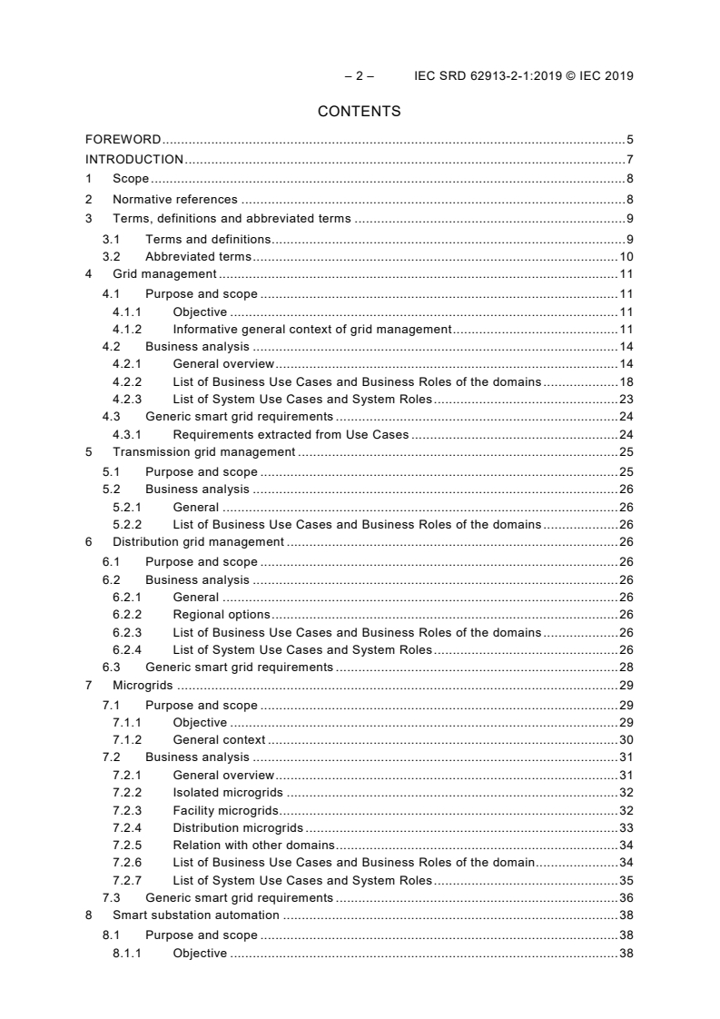 IEC SRD 62913-2-1:2019 IEC SRD 62913-2-1:2019 - Generic smart grid requirements - Part 2-1: Grid related domains
Released:5/17/2019 - Page 4 preview