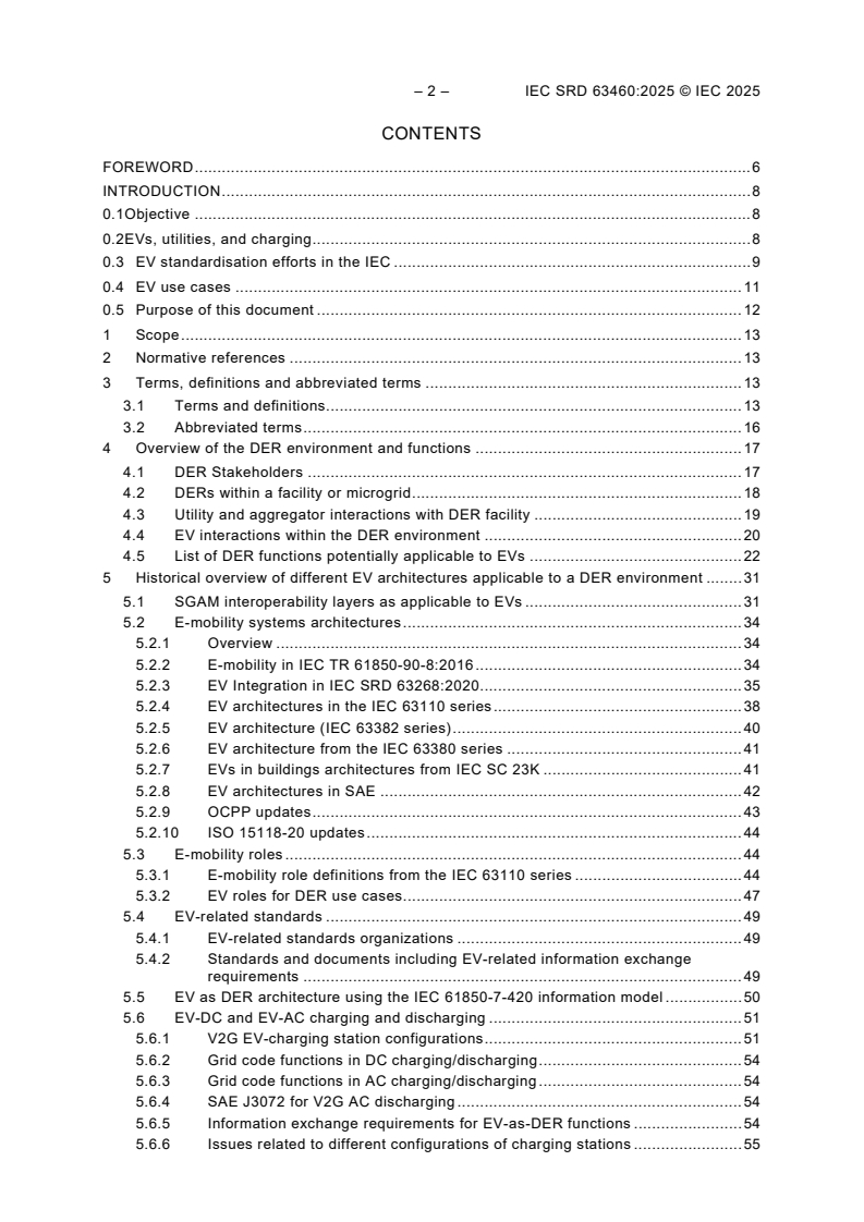 IEC SRD 63460:2025 IEC SRD 63460:2025 - Architecture and use-cases for EVs to provide grid support functions
Released:1/30/2025 - Page 4 preview