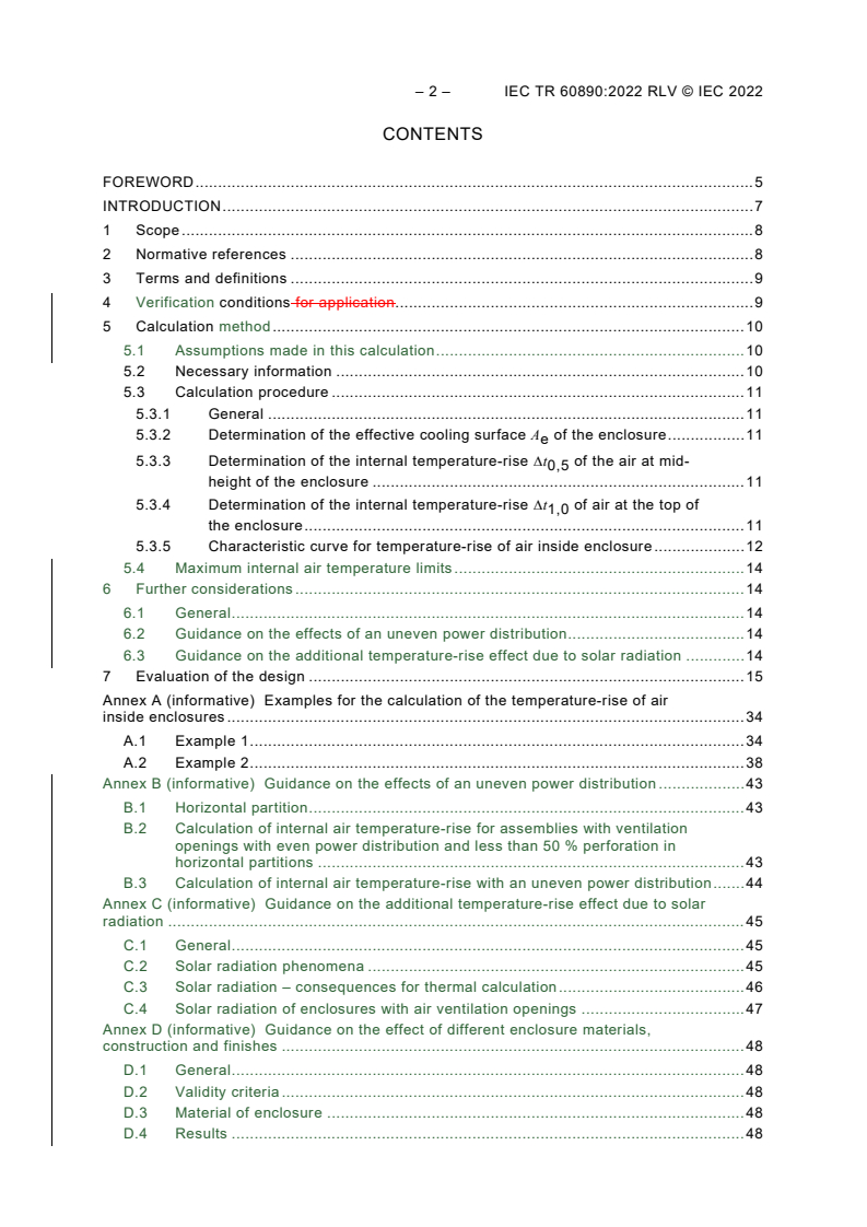IEC TR 60890:2022 IEC TR 60890:2022 RLV - A method of temperature-rise verification of low-voltage switchgear and controlgear assemblies by calculation
Released:9/29/2022 - Page 4 preview