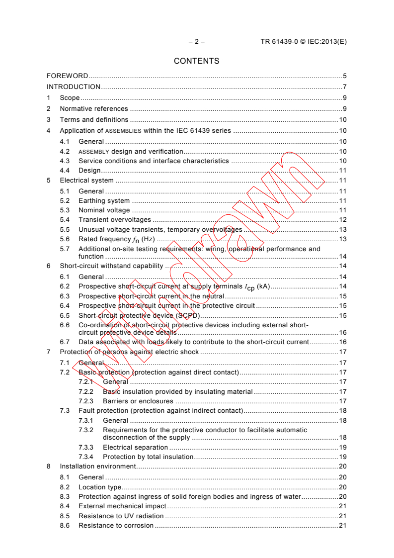 IEC TR 61439-0:2013 IEC TR 61439-0:2013 - Low-voltage switchgear and controlgear assemblies - Part 0: Guidance to specifying assemblies
Released:4/29/2013 - Page 4 preview