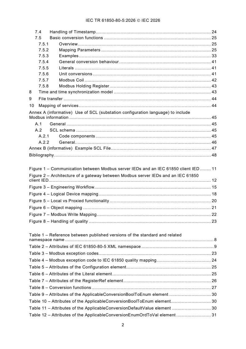 IEC TR 61850-80-5:2026 iectr61850-80-5{ed2.0}en - IEC TR 61850-80-5:2026 - Communication networks and systems for power utility automation - Part 80-5: Guideline for mapping information between IEC 61850 and IEC 61158-15 - Page 4 preview
