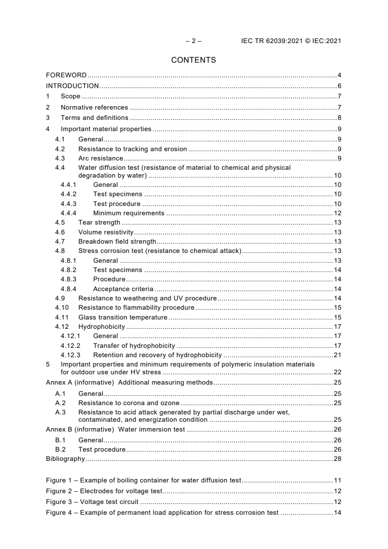 IEC TR 62039:2021 IEC TR 62039:2021 - Selection guidelines for polymeric materials for outdoor use under HV stress
Released:8/24/2021 - Page 4 preview