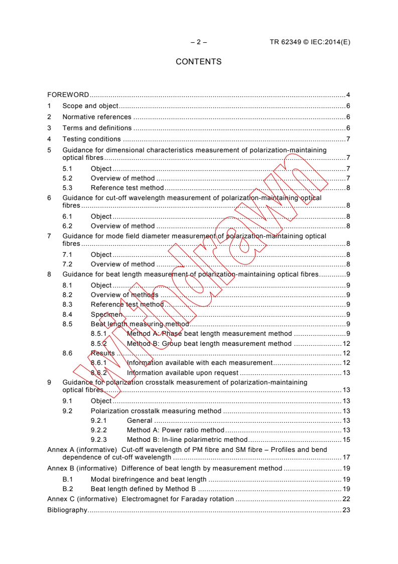 IEC TR 62349:2014 IEC TR 62349:2014 - Guidance of measurement methods and test procedures - Basic tests for polarization-maintaining optical fibres
Released:2/5/2014 - Page 4 preview