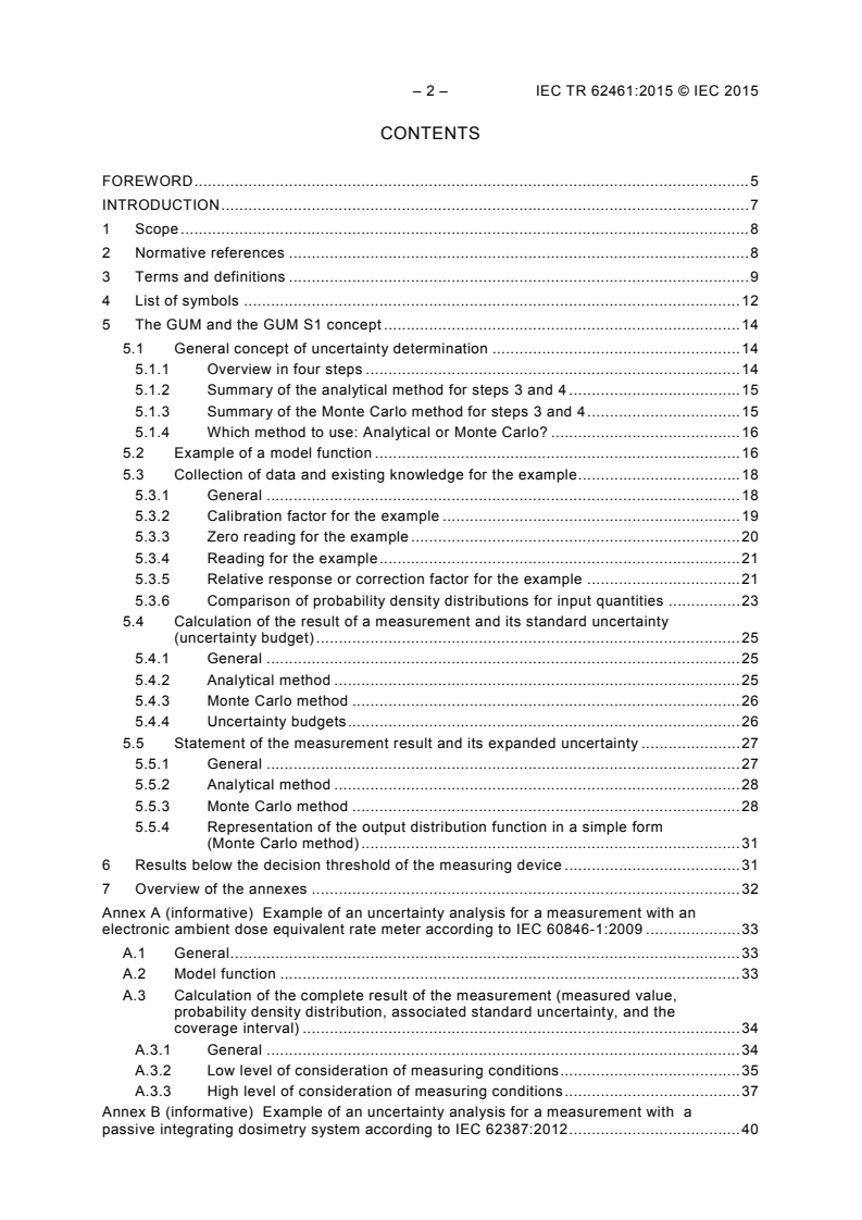 IEC TR 62461:2015 IEC TR 62461:2015 - Radiation protection instrumentation - Determination of uncertainty in measurement
Released:1/23/2015 - Page 4 preview