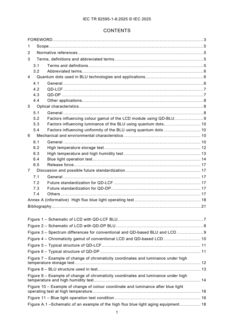 IEC TR 62595-1-6:2025 IEC TR 62595-1-6:2025 - Display lighting unit - Part 1-6: Quantum dot films and quantum dot diffuser plates used in backlight unit
Released:17. 09. 2025
Isbn:9782832707135 - Page 3 preview