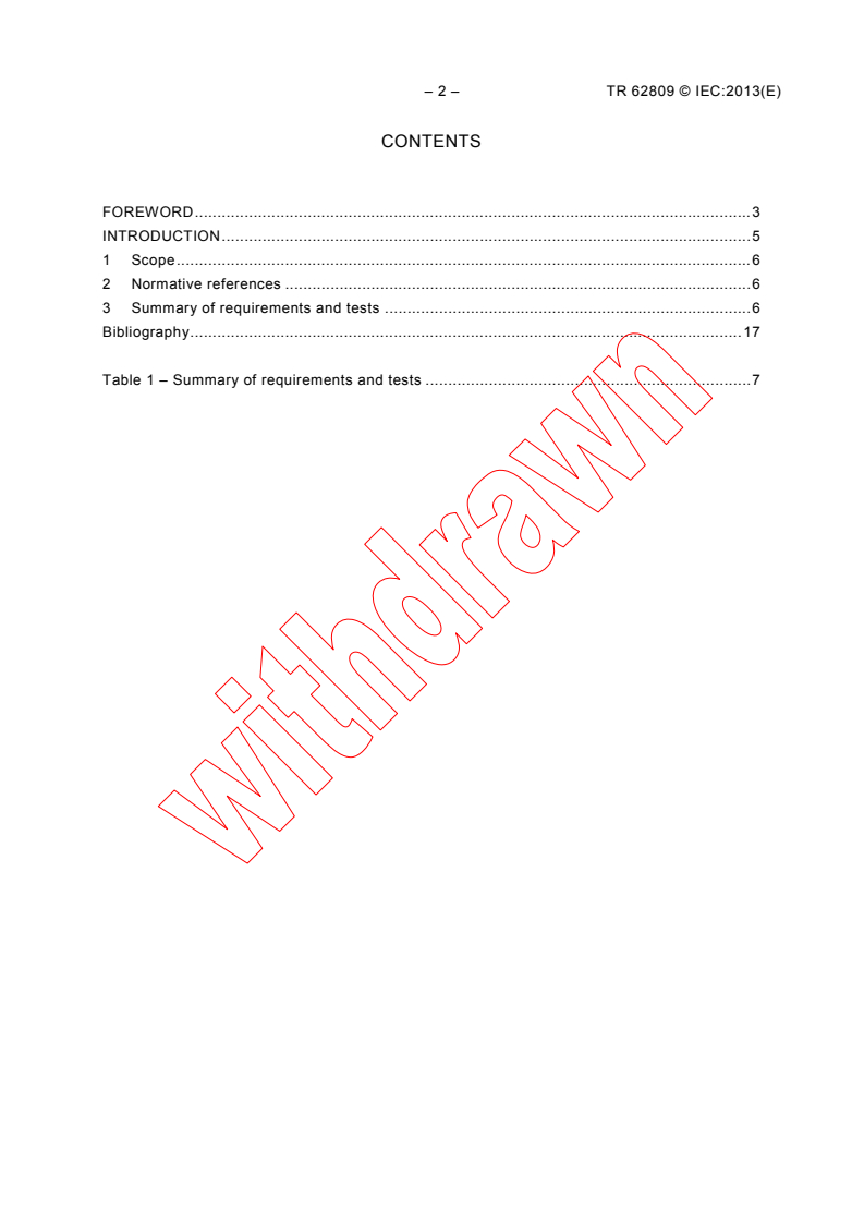 IEC TR 62809:2013 IEC TR 62809:2013 - Summary of requirements and tests to products in the scope of IEC 60601-2-66
Released:1/29/2013 - Page 4 preview