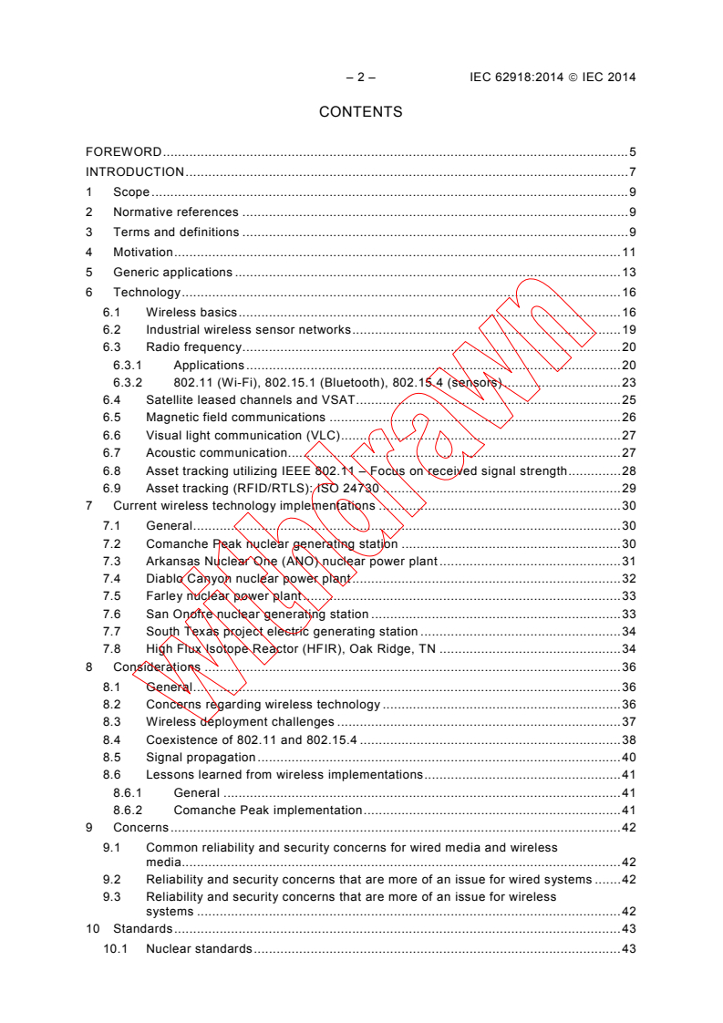 IEC TR 62918:2014 IEC TR 62918:2014 - Nuclear power plants - Instrumentation and control important to safety - Use and selection of wireless devices to be integrated in systems important to safety
Released:7/15/2014 - Page 4 preview