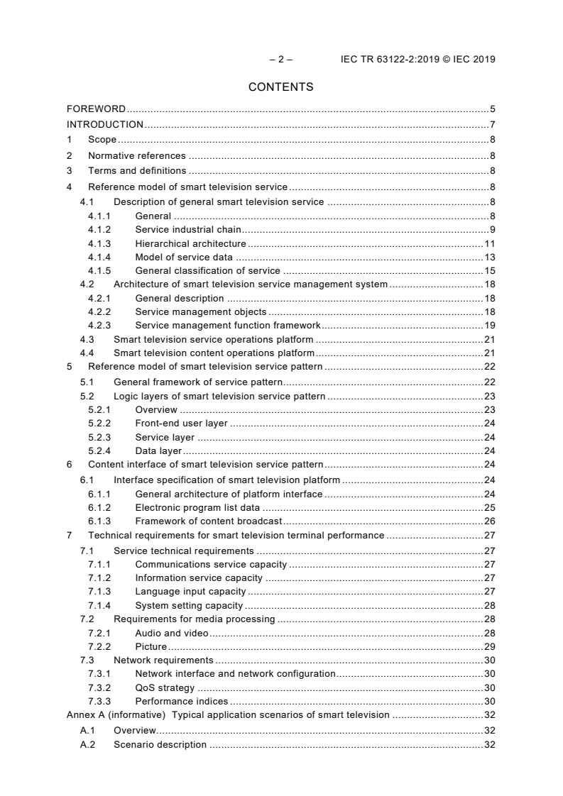 IEC TR 63122-2:2019 IEC TR 63122-2:2019 - Smart television - Part 2: Framework of integrated service on smart television
Released:12/11/2019 - Page 4 preview