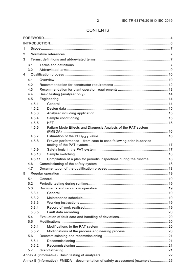 IEC TR 63176:2019 IEC TR 63176:2019 - Process analysis technology systems as part of safety instrumented systems
Released:1/16/2019 - Page 4 preview