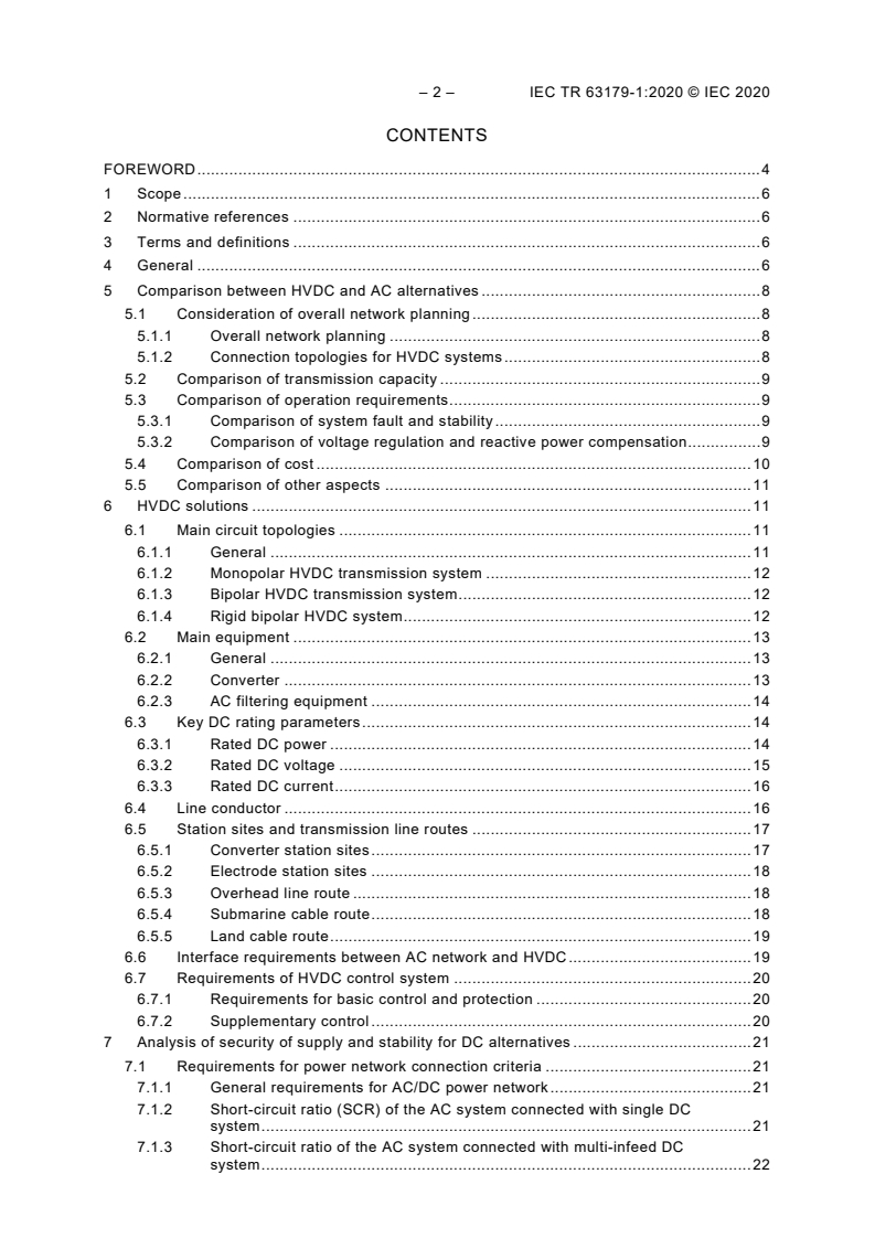 IEC TR 63179-1:2020 IEC TR 63179-1:2020 - Guideline for planning of HVDC systems - Part 1: HVDC systems with line-commutated converters
Released:4/21/2020 - Page 4 preview