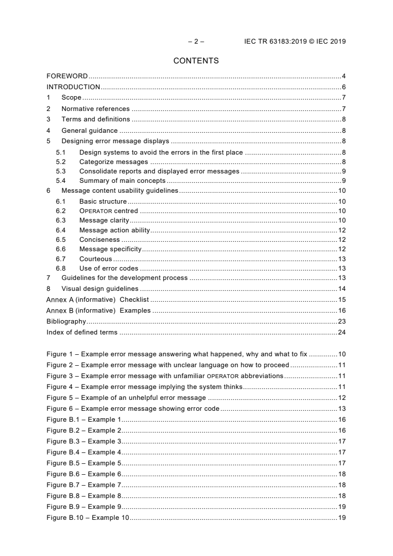 IEC TR 63183:2019 IEC TR 63183:2019 - Guidance on error and warning messages for software used in radiotherapy
Released:12/11/2019 - Page 4 preview