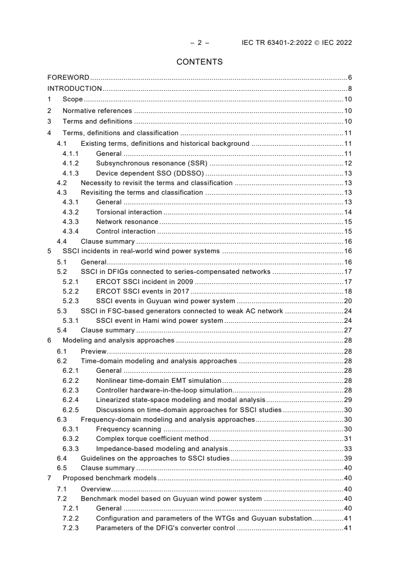 IEC TR 63401-2:2022 IEC TR 63401-2:2022 - Dynamic characteristics of inverter-based resources in bulk power systems - Part 2: Sub- and Super-synchronous control Interactions
Released:6/27/2022 - Page 4 preview