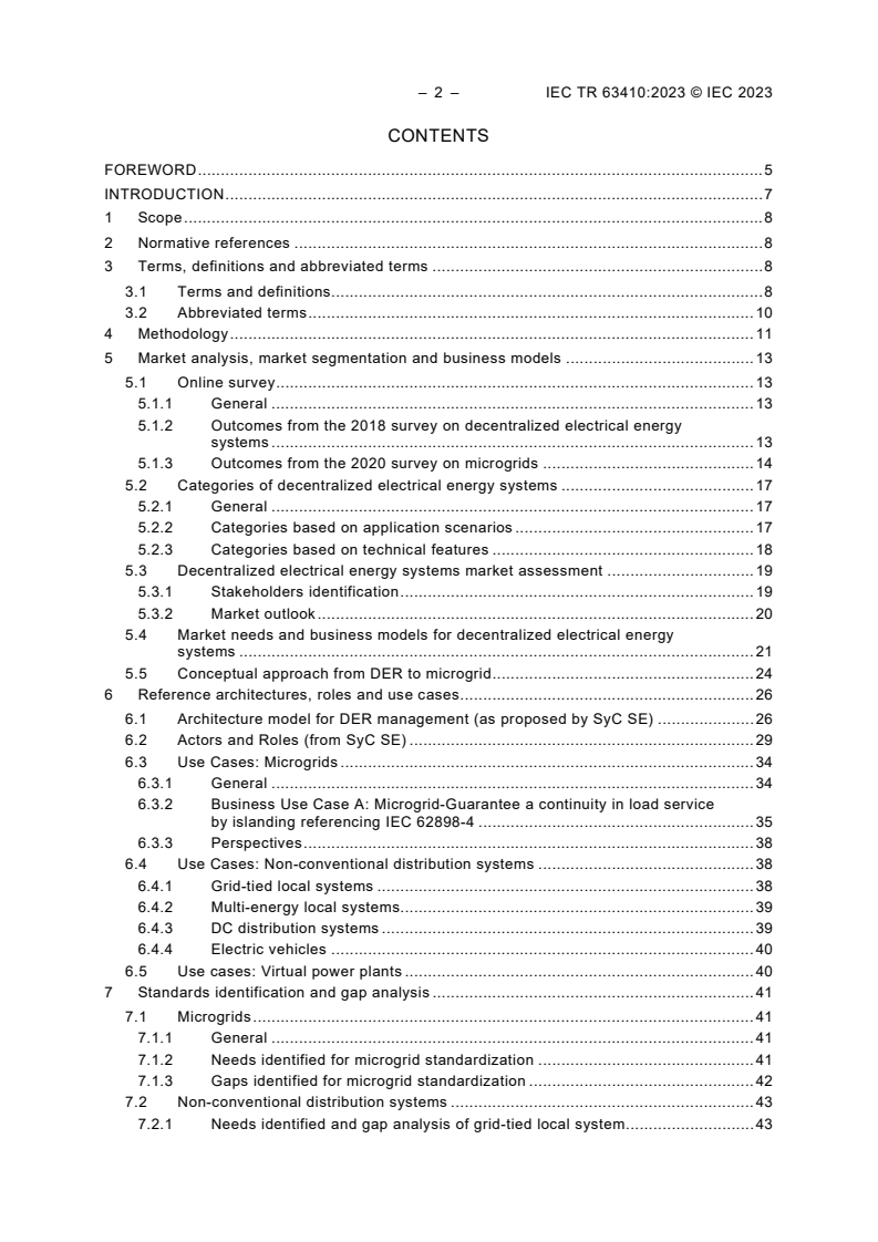 IEC TR 63410:2023 IEC TR 63410:2023 - Decentralized electrical energy systems roadmap
Released:3/30/2023 - Page 4 preview