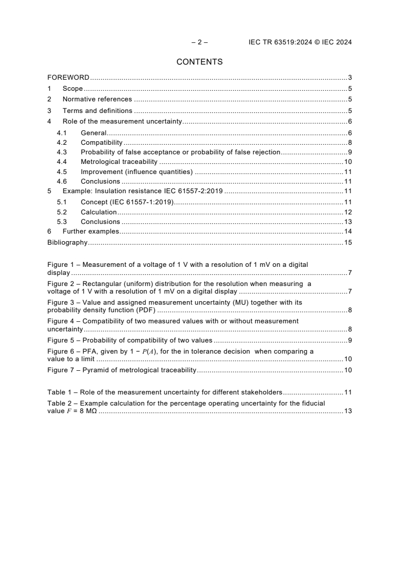 IEC TR 63519:2024 IEC TR 63519:2024 - Aspects and understanding of measurement uncertainty - Background information on measurement uncertainty based on the example of IEC TC 85 (Measuring equipment for electrical and electromagnetic quantities)
Released:8/29/2024 - Page 4 preview