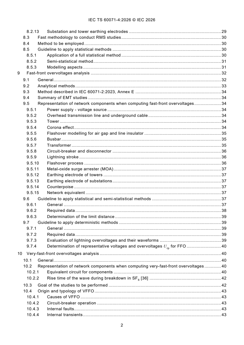 IEC TS 60071-4:2026 IEC TS 60071-4:2026 - Instructions for simulation-based insulation coordination and modelling of electrical networks - Page 4 preview