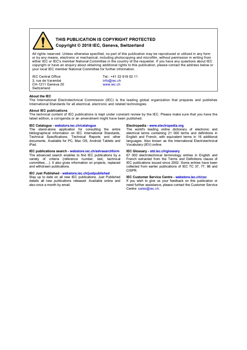 IEC TS 61850-7-7:2018 IEC TS 61850-7-7:2018 - Communication networks and systems for power utility automation - Part 7-7: Machine-processable format of IEC 61850-related data models for tools
Released:3/13/2018 - Page 2 preview