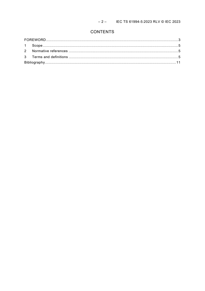 IEC TS 61994-5:2023 IEC TS 61994-5:2023 RLV - Piezoelectric, dielectric and electrostatic devices and associated materials for frequency control, selection and detection - Glossary - Part 5: Piezoelectric sensors
Released:9/15/2023 - Page 4 preview