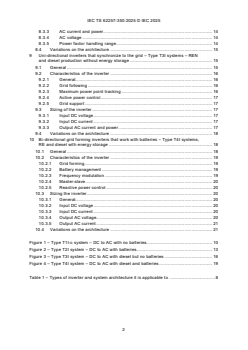 IEC TS 62257-350:2025 IEC TS 62257-350:2025 - Renewable energy off-grid systems - Part 350: Recommendations for selection of inverters
Released:10. 12. 2025
Isbn:9782832708545 - Page 4 preview