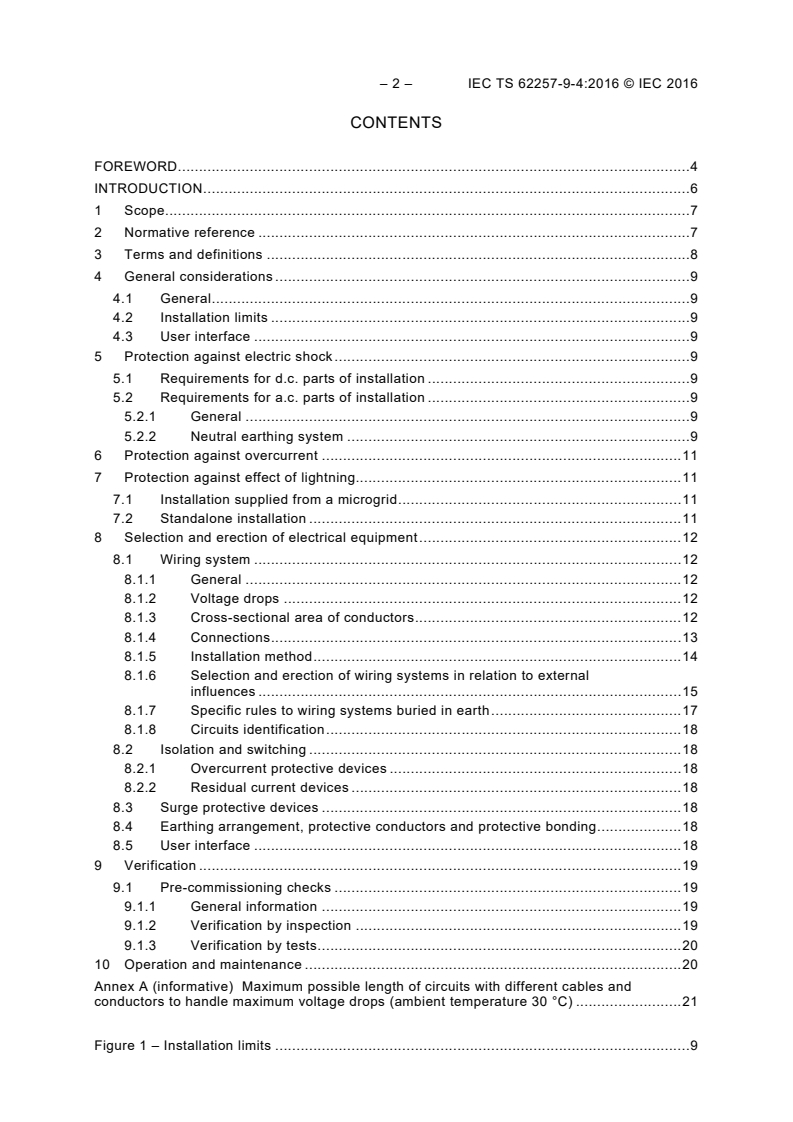 IEC TS 62257-9-4:2016 IEC TS 62257-9-4:2016 - Recommendations for renewable energy and hybrid systems for rural electrification - Part 9-4: Integrated systems - User installation
Released:9/27/2016 - Page 4 preview