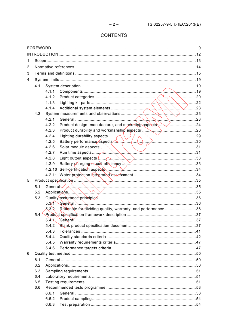 IEC TS 62257-9-5:2013 IEC TS 62257-9-5:2013 - Recommendations for small renewable energy and hybrid systems for rural electrification - Part 9-5: Integrated system - Selection of stand-alone lighting kits for rural electrification
Released:4/3/2013 - Page 4 preview