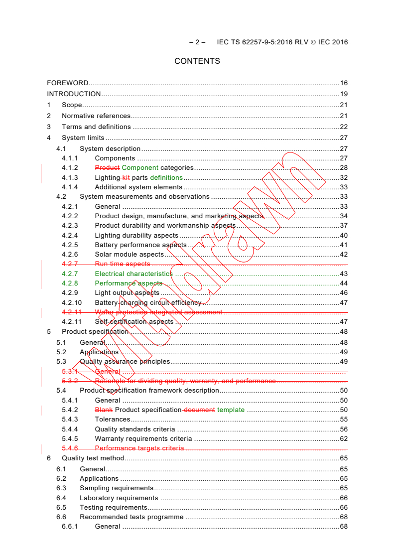 IEC TS 62257-9-5:2016 IEC TS 62257-9-5:2016 RLV - Recommendations for renewable energy and hybrid systems for rural electrification - Part 9-5: Integrated systems - Selection of stand-alone lighting kits for rural electrification
Released:6/30/2016 - Page 4 preview