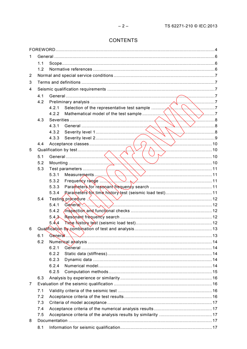 IEC TS 62271-210:2013 IEC TS 62271-210:2013 - High-voltage switchgear and controlgear - Part 210: Seismic qualification for metal enclosed and solid-insulation enclosed switchgear and controlgear assemblies for rated voltages above 1 kV and up to and including 52 kV
Released:2/6/2013 - Page 4 preview