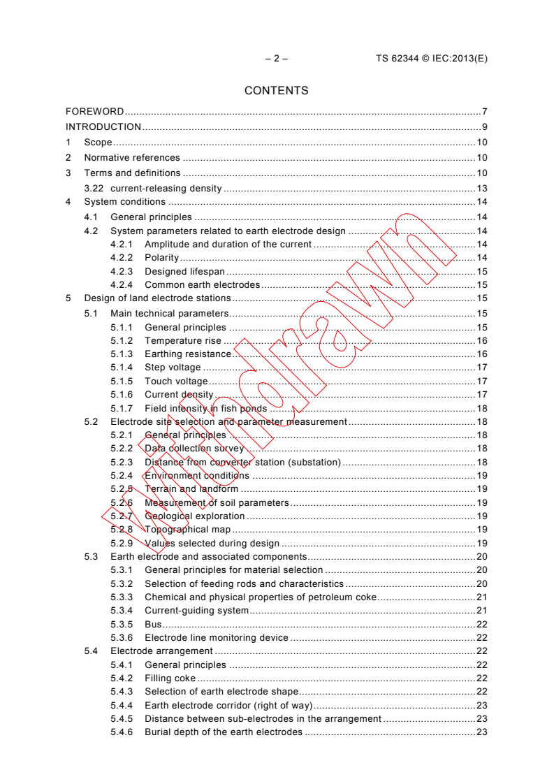IEC TS 62344:2013 IEC TS 62344:2013 - Design of earth electrode stations for high-voltage direct current (HVDC) links - General guidelines
Released:1/24/2013 - Page 4 preview
