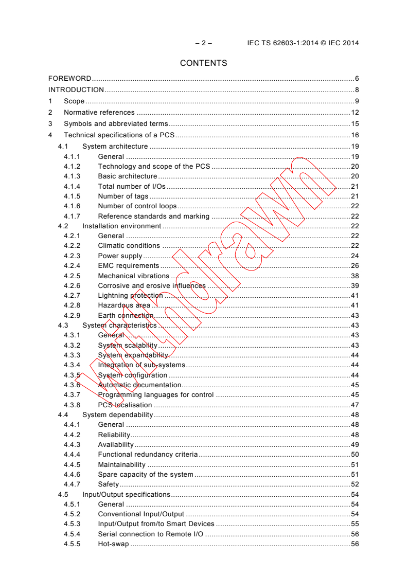 IEC TS 62603-1:2014 IEC TS 62603-1:2014 - Industrial process control systems - Guideline for evaluating process control systems - Part 1: Specifications
Released:5/22/2014 - Page 4 preview