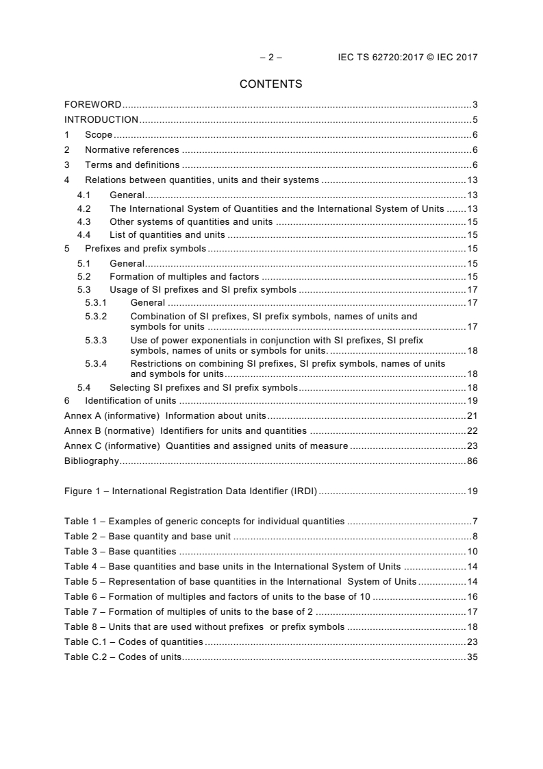 IEC TS 62720:2017 IEC TS 62720:2017 - Identification of units of measurement for computer-based processing
Released:1/25/2017 - Page 4 preview