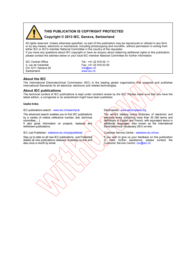 IEC TS 62763:2013 IEC TS 62763:2013 - Pilot function through a control pilot circuit using PWM (pulse width modulation) and a control pilot wire
Released:12/10/2013 - Page 2 preview