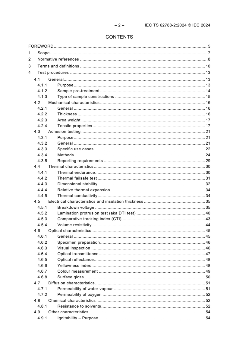 IEC TS 62788-2:2024 IEC TS 62788-2:2024 - Measurement procedures for materials used in photovoltaic modules - Part 2: Polymeric materials - Frontsheets and backsheets
Released:7/12/2024 - Page 4 preview