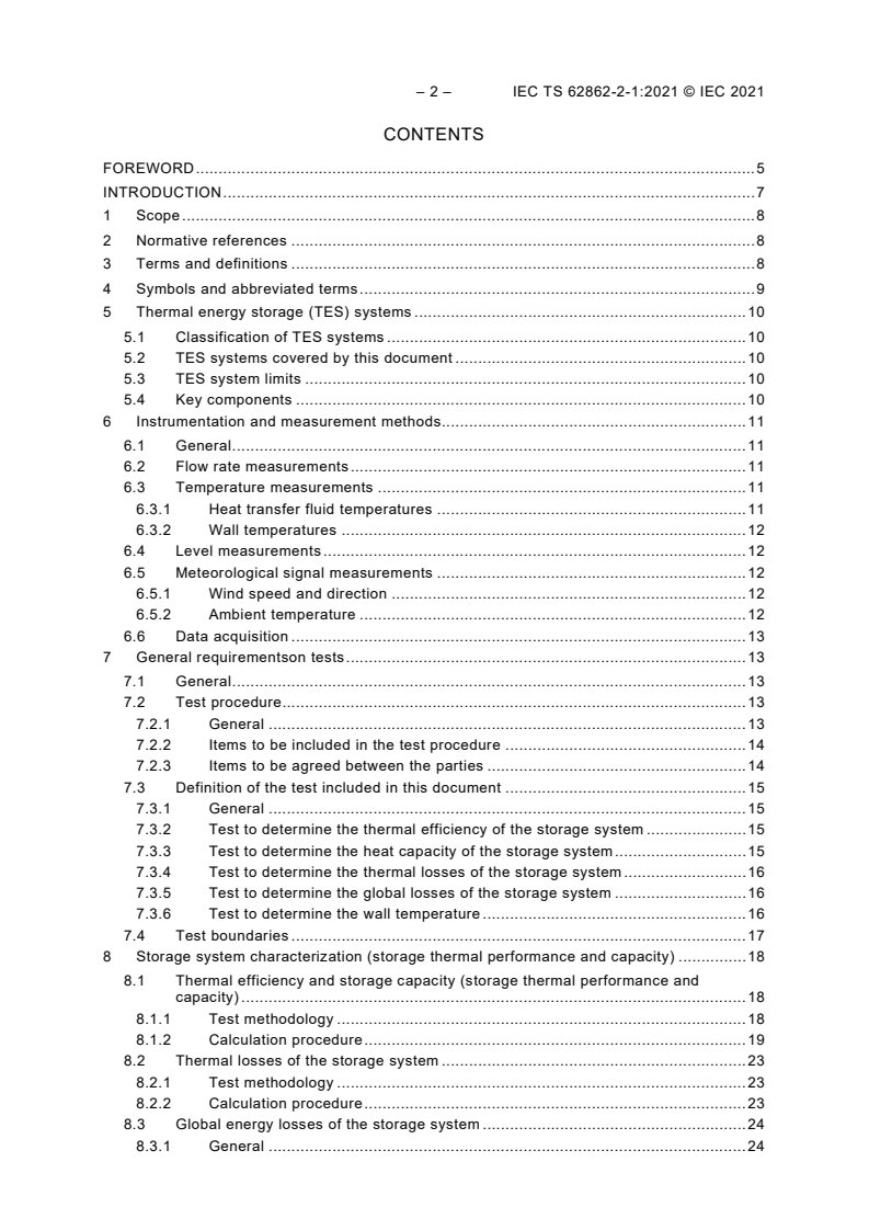 IEC TS 62862-2-1:2021 IEC TS 62862-2-1:2021 - Solar thermal electric plants - Part 2-1: Thermal energy storage systems - Characterization of active, sensible systems for direct and indirect configurations
Released:2/4/2021 - Page 4 preview