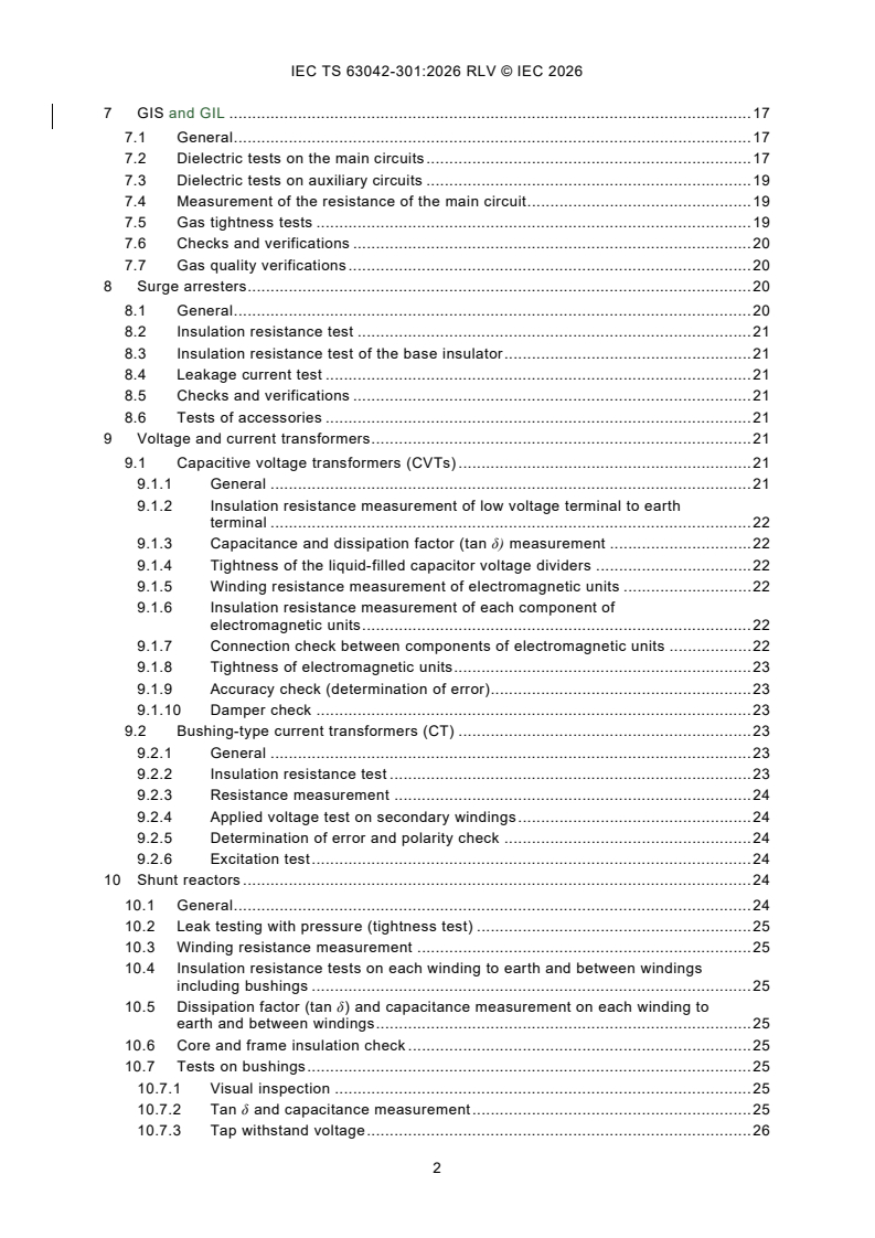 IEC TS 63042-301:2026 REDLINE IEC TS 63042-301:2026 RLV - UHV AC transmission systems - Part 301: On-site acceptance tests/5/2026 - Page 4 preview