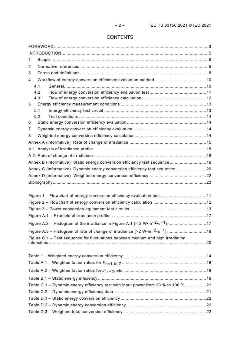 IEC TS 63156:2021 IEC TS 63156:2021 - Photovoltaic systems - Power conversion equipment performance - Energy evaluation method
Released:2/4/2021 - Page 4 preview