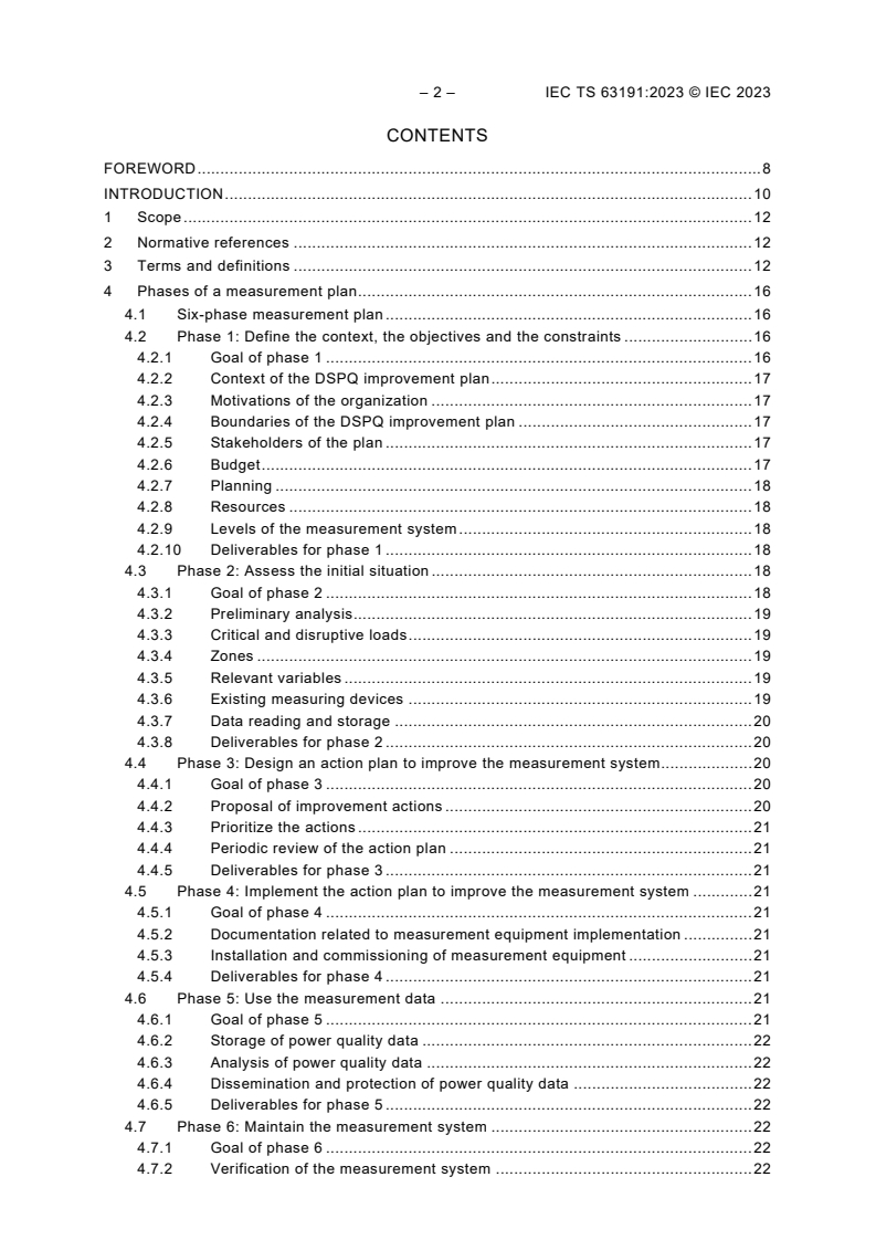 IEC TS 63191:2023 IEC TS 63191:2023 - Demand-side power quality management
Released:11/29/2023 - Page 4 preview