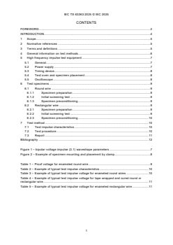 IEC TS 63263:2025 IEC TS 63263:2025 - Winding wires - Test methods - Electrical endurance under high frequency voltage impulses
Released:8. 08. 2025
Isbn:9782832706251 - Page 3 preview