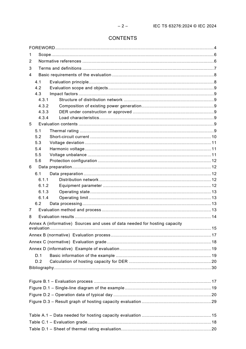 IEC TS 63276:2024 IEC TS 63276:2024 - Guidelines for the hosting capacity evaluation of distribution networks for distributed energy resources
Released:9/17/2024 - Page 4 preview
