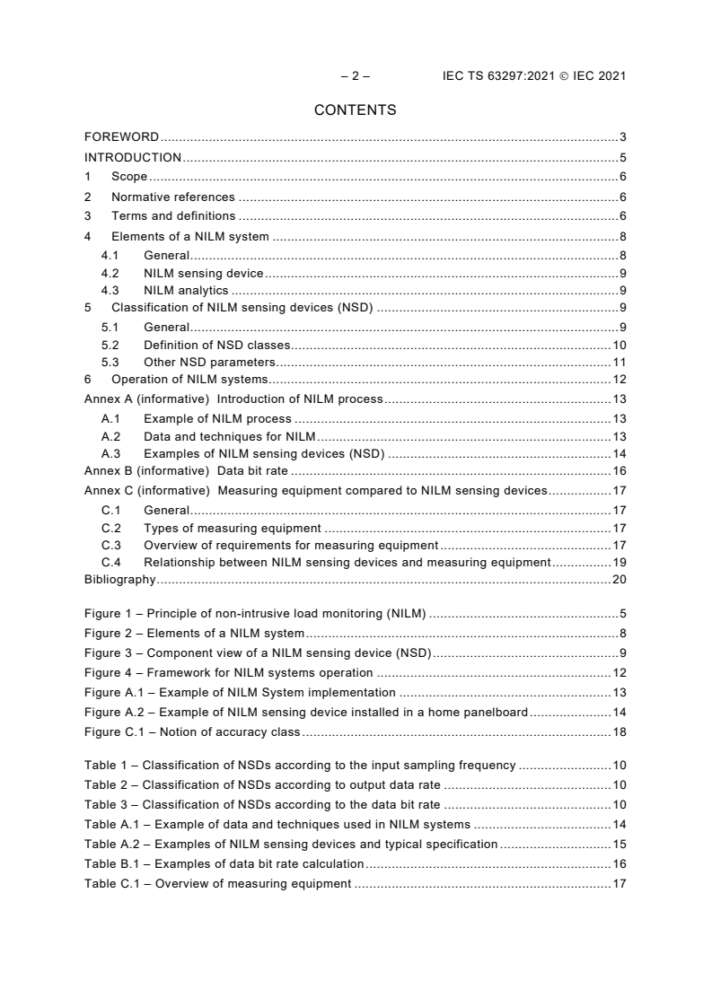 IEC TS 63297:2021 IEC TS 63297:2021 - Sensing devices for non-intrusive load monitoring (NILM) systems
Released:3/5/2021 - Page 4 preview