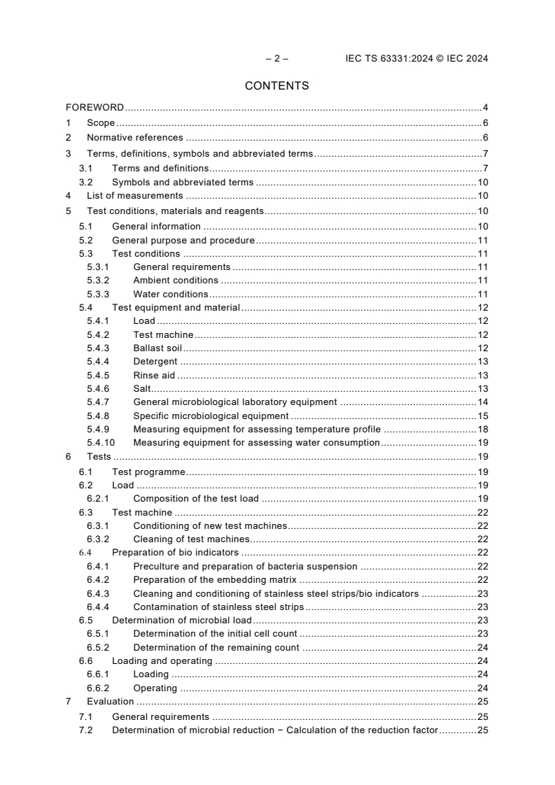 IEC TS 63331:2024 IEC TS 63331:2024 - Electric dishwashers for household use - Methods for measuring the microbiological efficacy of the dishwashing process
Released:9/24/2024 - Page 4 preview