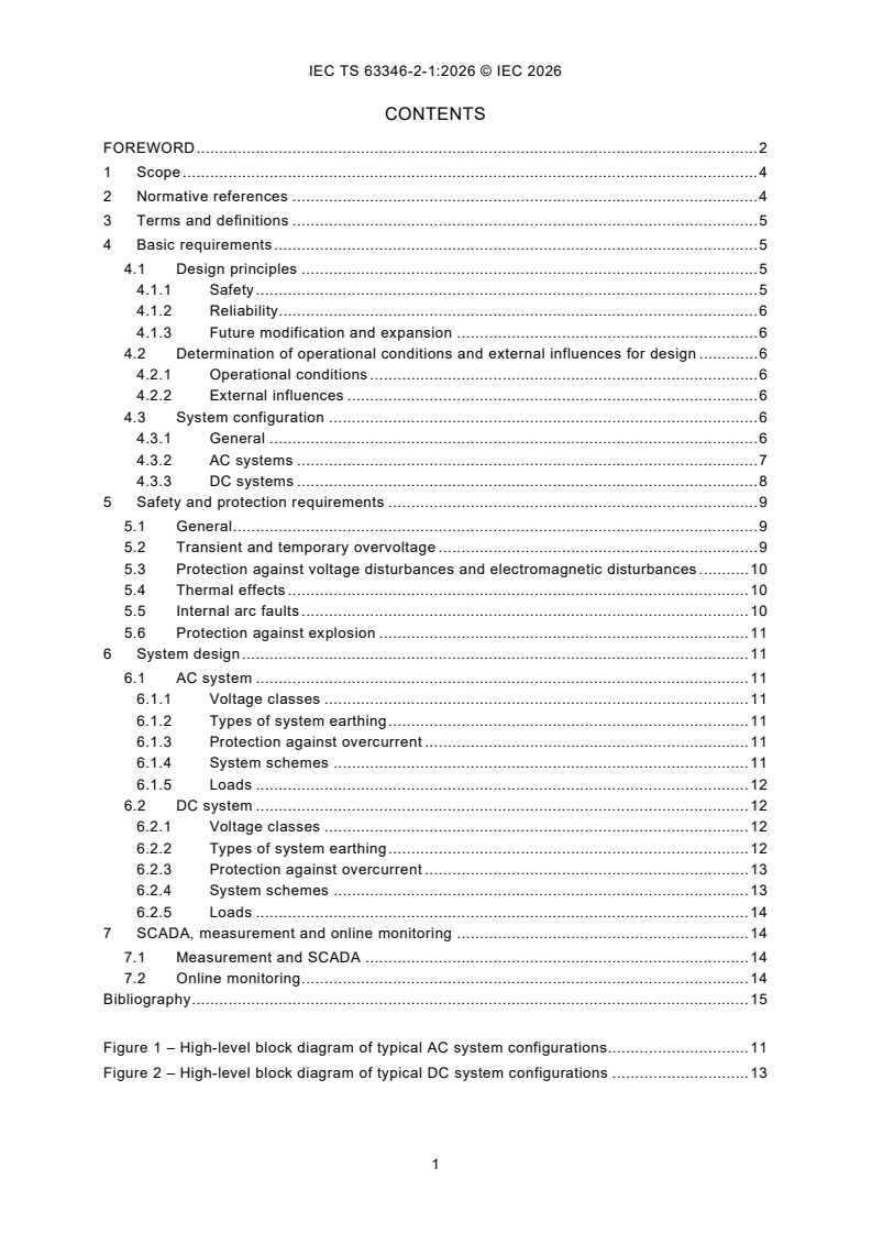 IEC TS 63346-2-1:2026 IEC TS 63346-2-1:2026 - Low-voltage auxiliary power systems - Part 2-1: Design criteria - General requirements - Page 3 preview